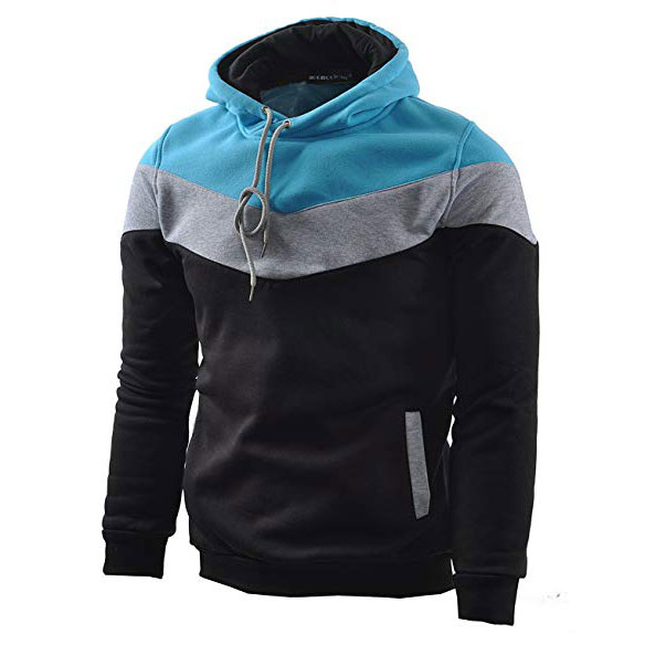 Blue, Grey & Black Hoodie - HD1001